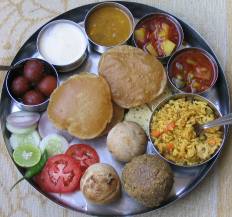 Gujarati Food Thali
