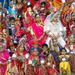 Rajasthani women dressed up for Gangaur