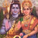 Goddess Parvati and Lord Shiva at festival of teej
