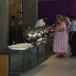 Guests at the buffet in Mana Hotel